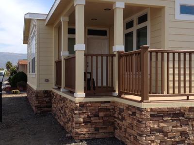 Manufactured home front porch