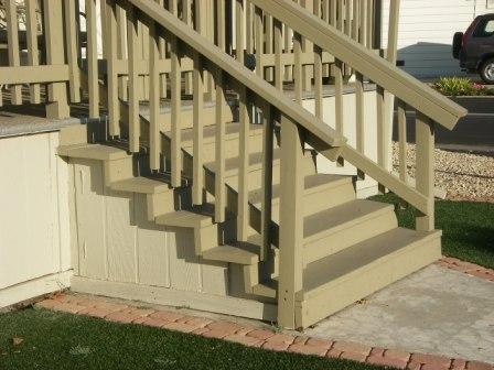 easy to work with mobile home stairs are often made of wood